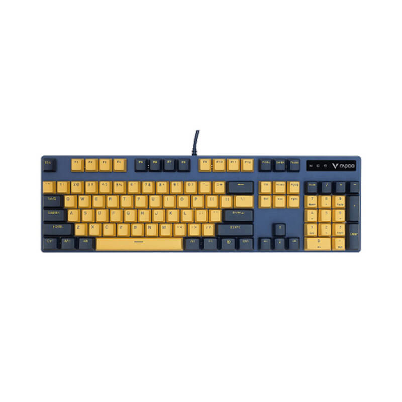 Bàn Phím Cơ Rapoo V500 Pro Yellow Blue (Brown switch)