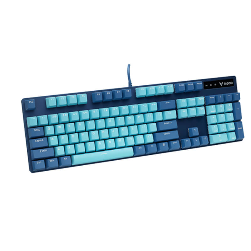 Rapoo V500 Pro Cyan Blue (Brown switch)