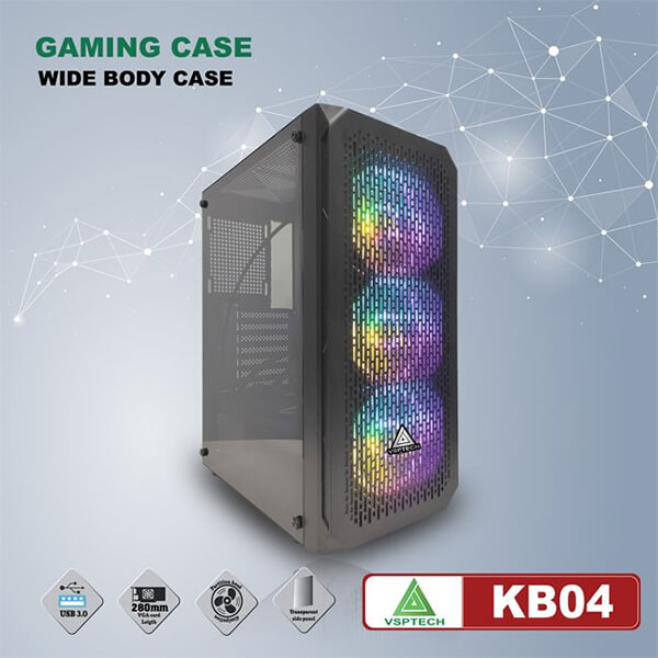 Case VSPTECH - Esport gaming KB04