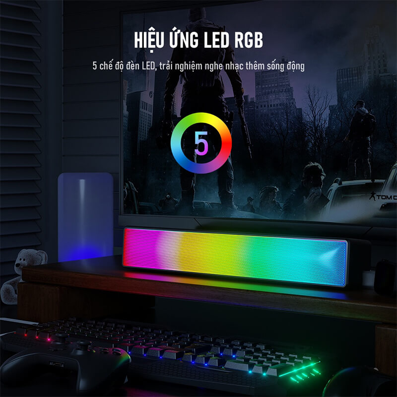 LOA BLUETOOTH SIMETECH KQ-07B LED RGB