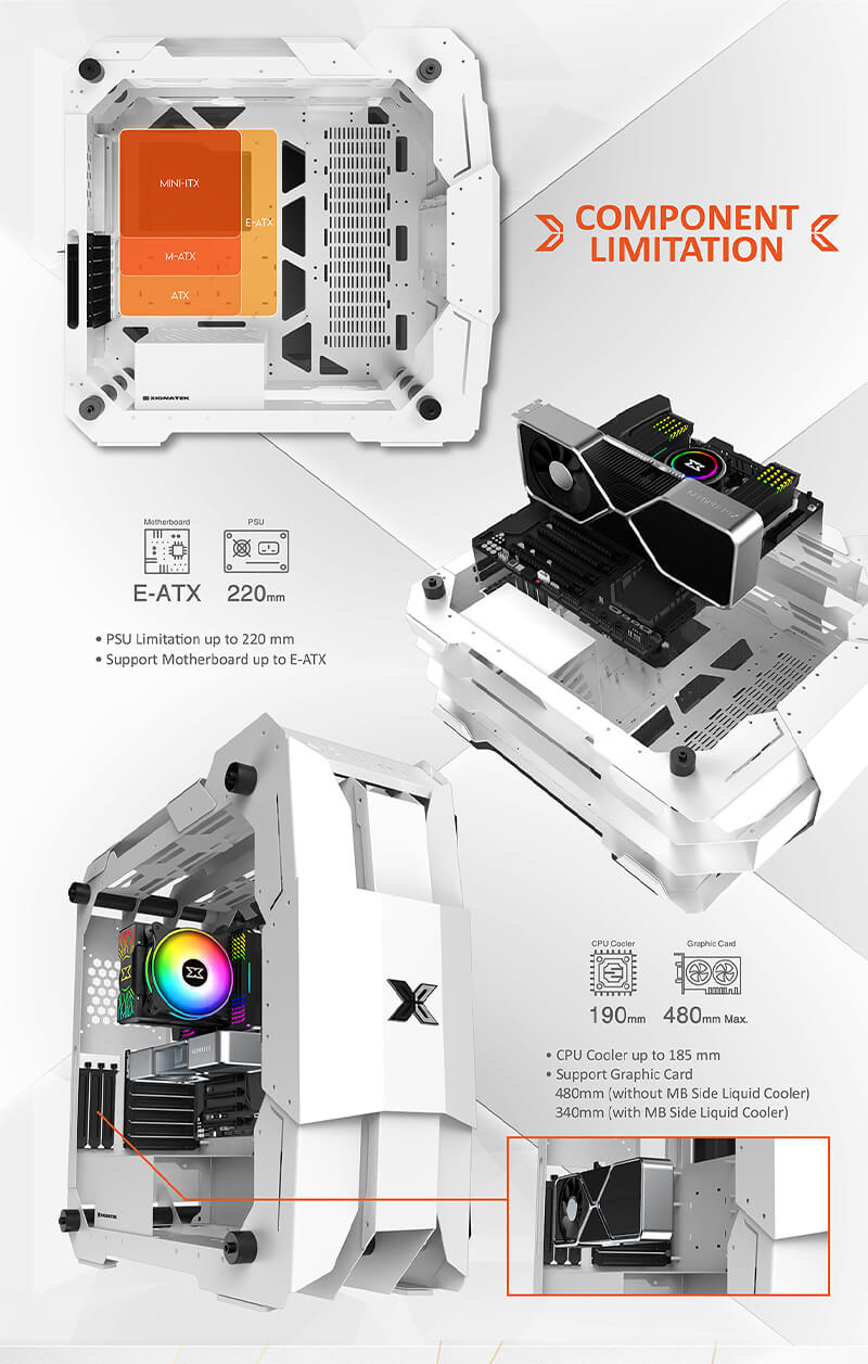 Case XIGMATEK X7 WHITE