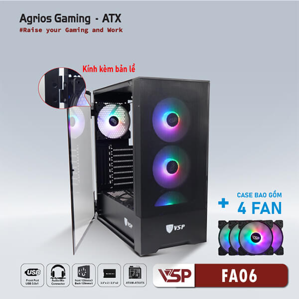 Case VSP AGRIOS GAMING ATX FA06