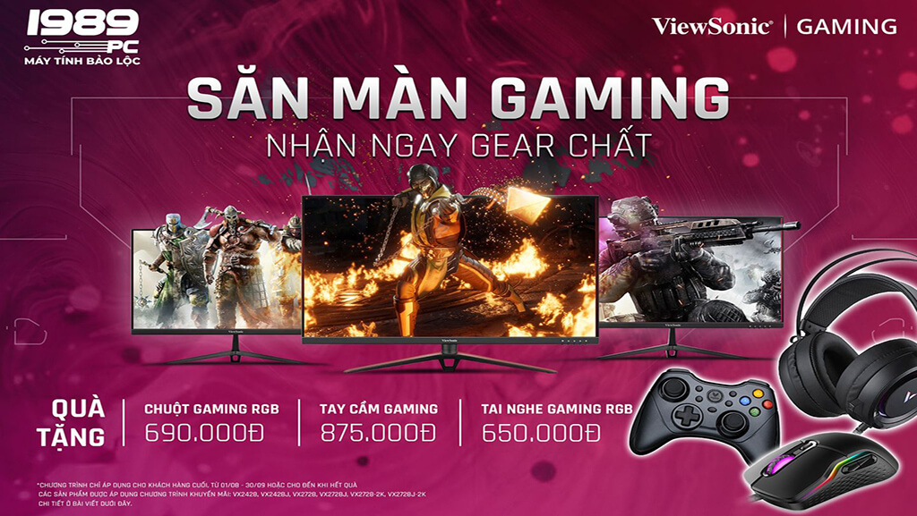 Săn màn hình Gaming nhận ngay Gear chất