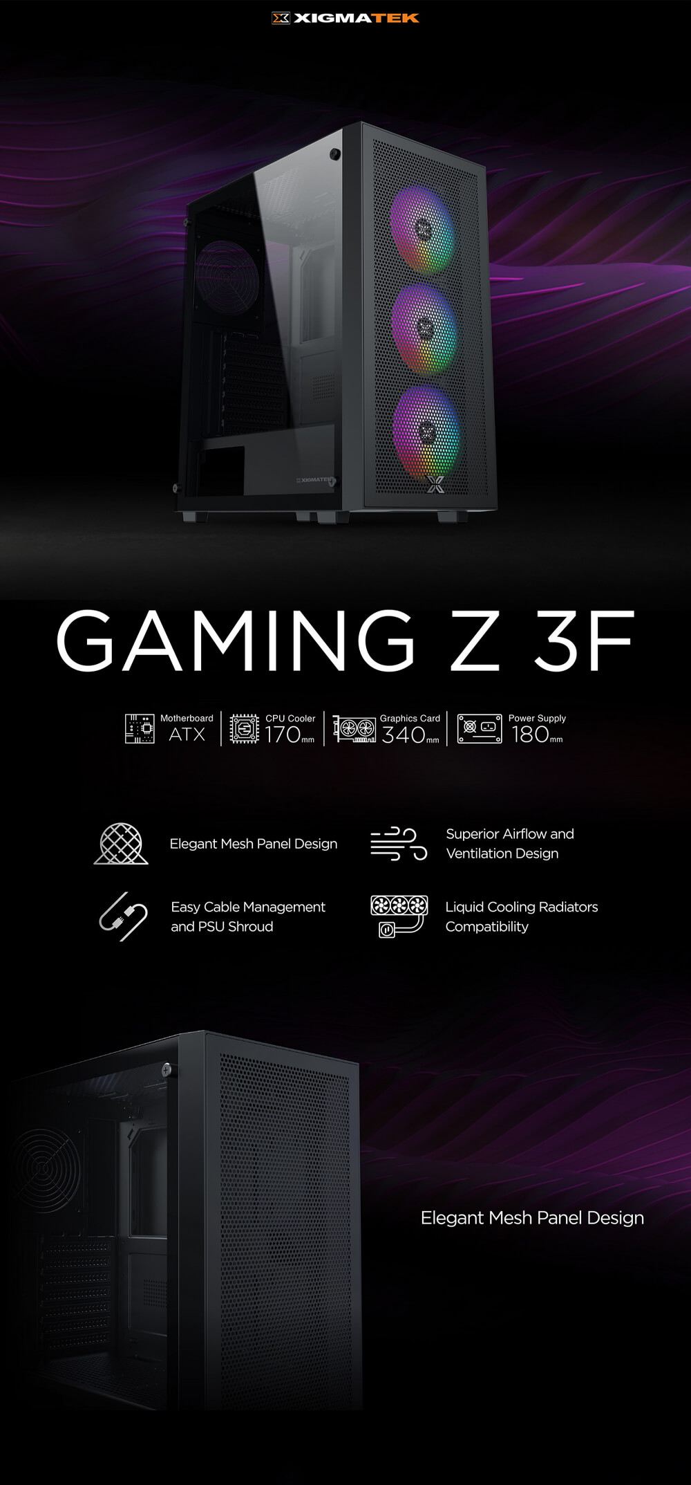 Case XIGMATEK GAMING Z 3F 