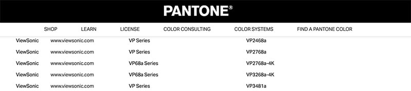 Chứng chỉ Pantone Validated