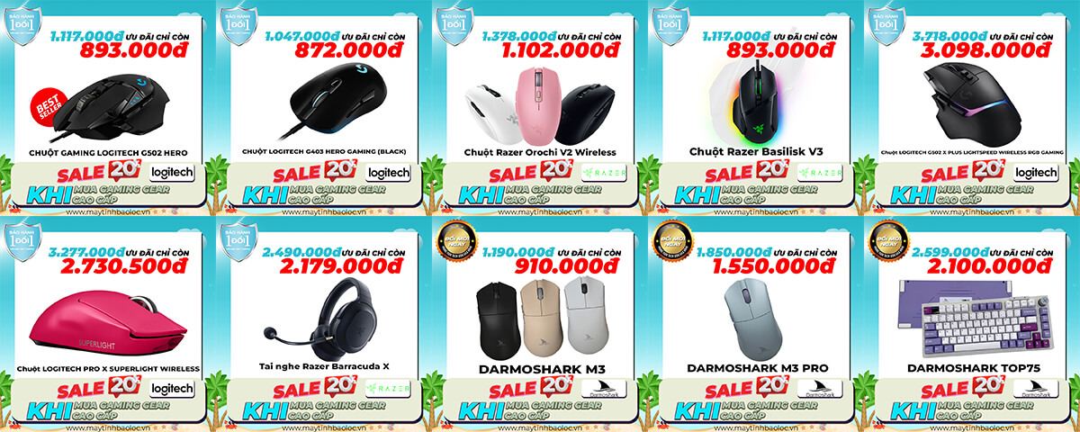 Giảm giá Gaming gear cao cấp