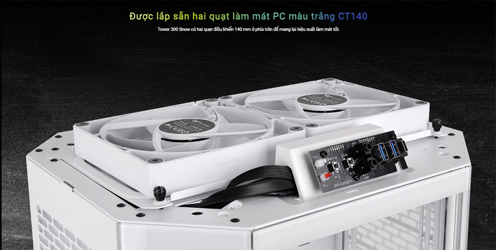 Vỏ máy tính Thermaltake Tower 300 Snow